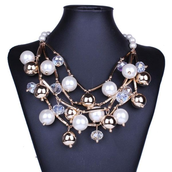 pendant necklaces 2021 statement brand jewelry fashion golden tube black beads chokers multilayer design women's pearl, Silver
pendant necklaces 2021 statement brand jewelry fashion golden tube black beads chokers multilayer design women's pearl, Silver