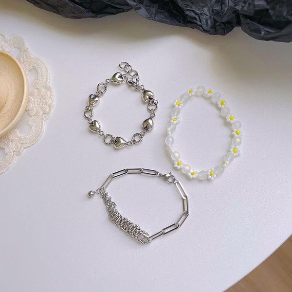 beaded, strands origin summer sweet vintage beaded circle charm bracelet for women girls love heart metal flower chunky chain jewelry, Black
beaded, strands origin summer sweet vintage beaded circle charm bracelet for women girls love heart metal flower chunky chain jewelry, Black