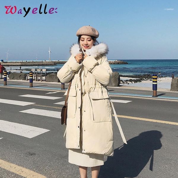 winter korean cotton coat fur hooded basic women long parkas warm big pockets vintage coats white chic sweet lady parkas1, Black
winter korean cotton coat fur hooded basic women long parkas warm big pockets vintage coats white chic sweet lady parkas1, Black