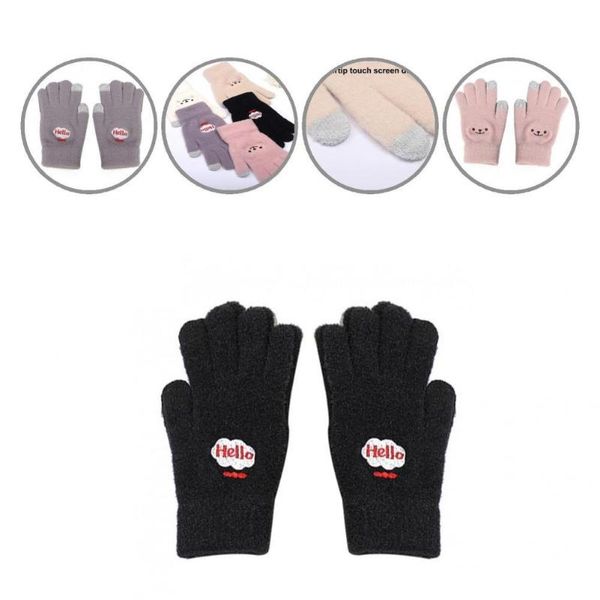 children's mittens plush gloves tear resistant skin-friendly wear touch screen, White
children's mittens plush gloves tear resistant skin-friendly wear touch screen, White