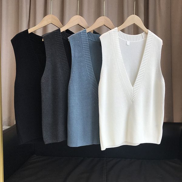 fold wear simple v-neck soft waxy gut wool thick knitted vt women's autumn and winter 21 bx2339, Black;white
fold wear simple v-neck soft waxy gut wool thick knitted vt women's autumn and winter 21 bx2339, Black;white