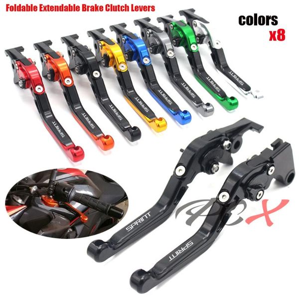 adjustable folding extendable motorcycle brake clutch levers for sprint gt 2011-2021, st/ 2004-2009 brakes
adjustable folding extendable motorcycle brake clutch levers for sprint gt 2011-2021, st/ 2004-2009 brakes