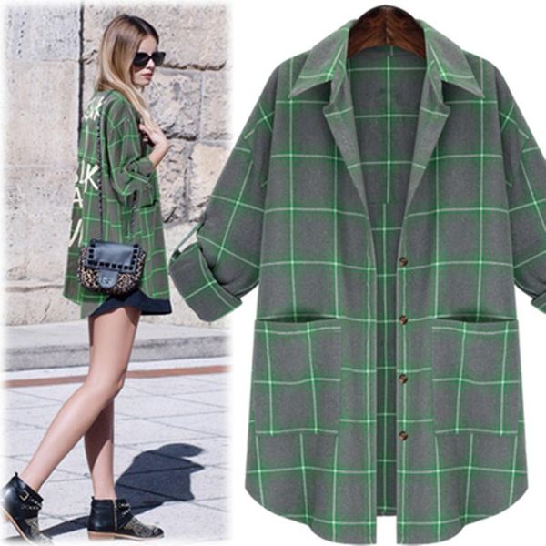 women's blouses & shirts spring autumn women shirt fashion vestido plus size casual loose plaid 2 color for large blouse 4xl, White
women's blouses & shirts spring autumn women shirt fashion vestido plus size casual loose plaid 2 color for large blouse 4xl, White