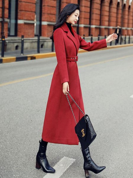 women's wool & blends woolen coat medium length 2021 autumn and winter british korean slim high-end temperament, Black
women's wool & blends woolen coat medium length 2021 autumn and winter british korean slim high-end temperament, Black