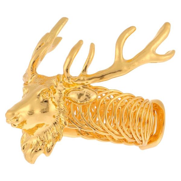 curtain & drapes 1pc christmas metal stretch elk buckles decor golden