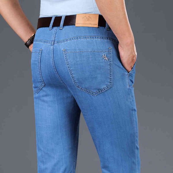 jean 2021 spring bamboo fibre light and thin stretch fit in straight line embroidered classic youth jeans, Blue
jean 2021 spring bamboo fibre light and thin stretch fit in straight line embroidered classic youth jeans, Blue