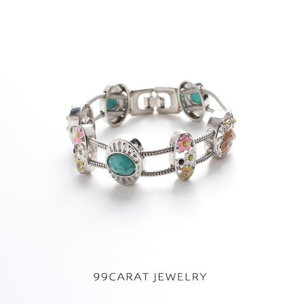 charm bracelets nine european and american fashion jewelry texture bee flower with buckle bracelet (mm), Golden;silver
charm bracelets nine european and american fashion jewelry texture bee flower with buckle bracelet (mm), Golden;silver
