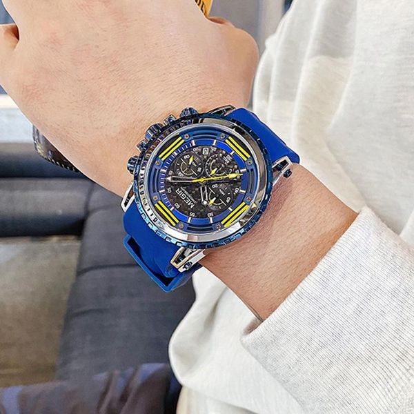 wristwatches megir men watches silicone strap waterproof sport quartz chronograph military watch clock relogio masculino, Slivery;brown
wristwatches megir men watches silicone strap waterproof sport quartz chronograph military watch clock relogio masculino, Slivery;brown