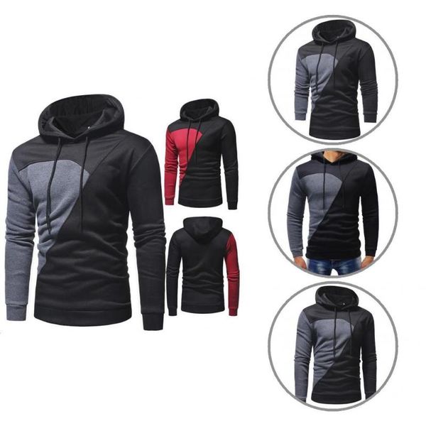 men's sweaters lightweight trendy patchwork hooded male pullover sweatshirt breathable sports warm outerwear, White;black
men's sweaters lightweight trendy patchwork hooded male pullover sweatshirt breathable sports warm outerwear, White;black