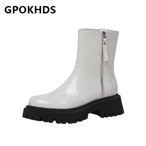 boots gpokhds 2021 women ankle cow leather winter short plush round toe zipper platform med heels female riding size 39, Black
boots gpokhds 2021 women ankle cow leather winter short plush round toe zipper platform med heels female riding size 39, Black