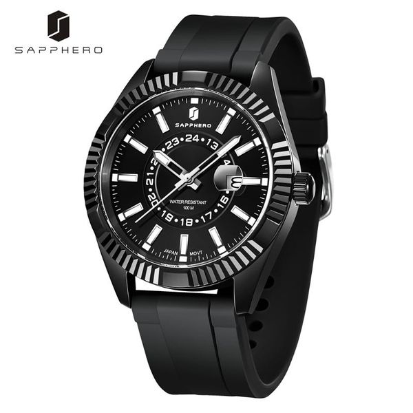 wristwatches sapphero mens watches miyota 2115 quartz movement 100m waterproof stainless steel wristwatch business classic auto date clock, Slivery;brown
wristwatches sapphero mens watches miyota 2115 quartz movement 100m waterproof stainless steel wristwatch business classic auto date clock, Slivery;brown