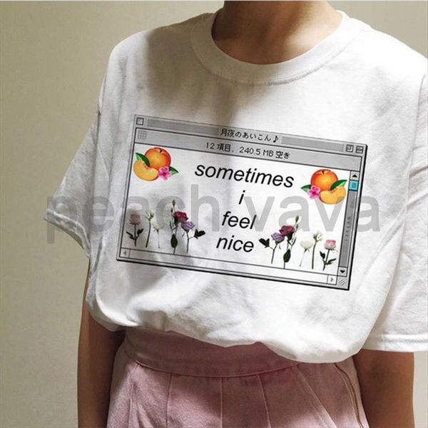 sometimes i feel nice letter women personality hip hop harajuku print tees casual loose korean short summer female t, White
sometimes i feel nice letter women personality hip hop harajuku print tees casual loose korean short summer female t, White
