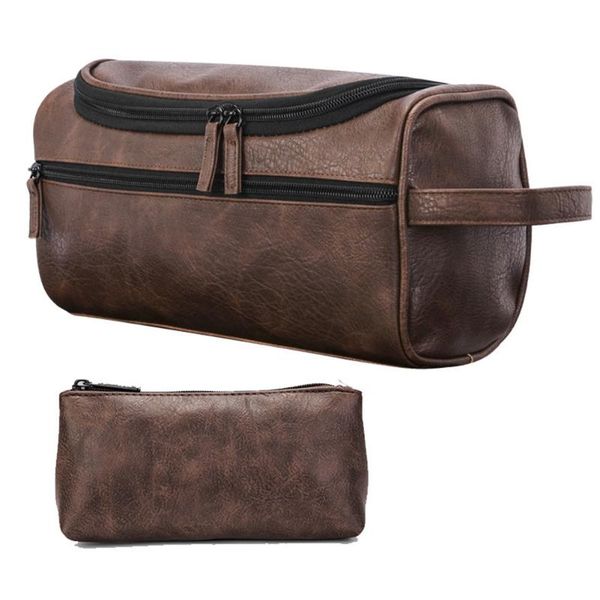 man's travel portable cosmetic bag large capacity pu leather makeup toiletry case wash storage bags & cases
man's travel portable cosmetic bag large capacity pu leather makeup toiletry case wash storage bags & cases