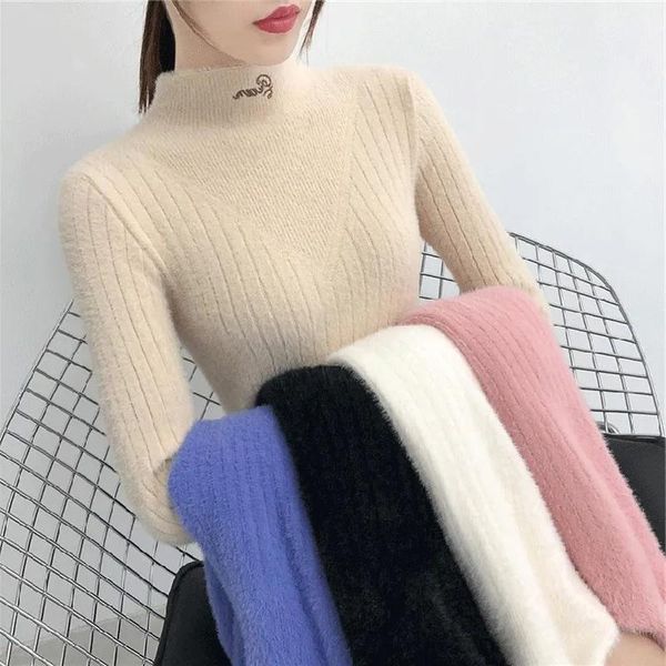 women's sweaters green pullovers casual warm high-neck sweater womens harajuku chic autumn winter lady solid basic, White;black
women's sweaters green pullovers casual warm high-neck sweater womens harajuku chic autumn winter lady solid basic, White;black