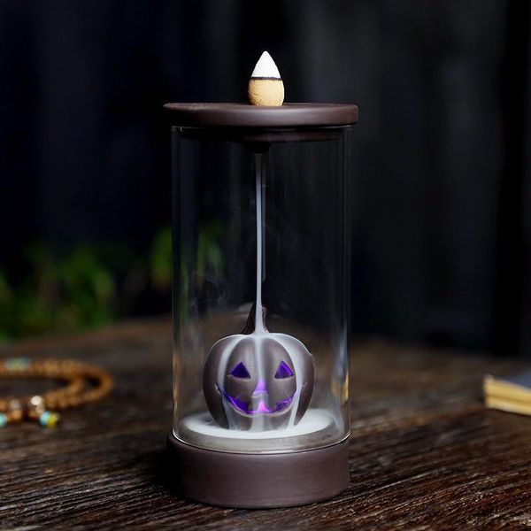 fragrance lamps halloween backflow incense burner 20cones ceramic waterfall led light holder aroma censer with acrylic windproof cover
fragrance lamps halloween backflow incense burner 20cones ceramic waterfall led light holder aroma censer with acrylic windproof cover