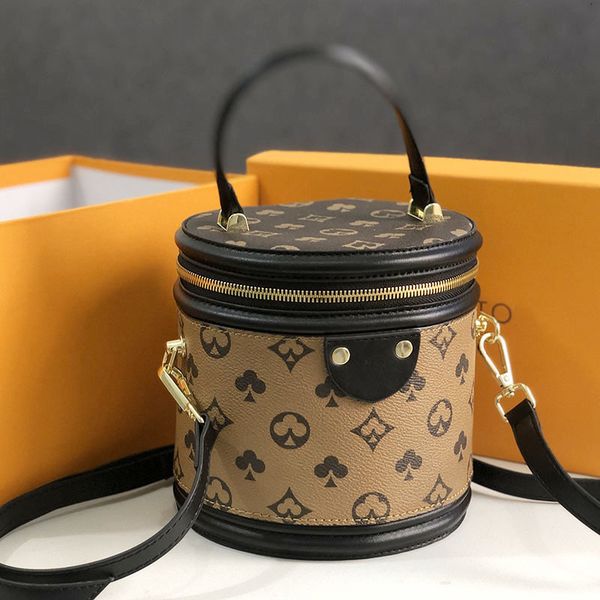 handbag women's bag messenger fashion cylinder printed small round champagne bucket
handbag women's bag messenger fashion cylinder printed small round champagne bucket