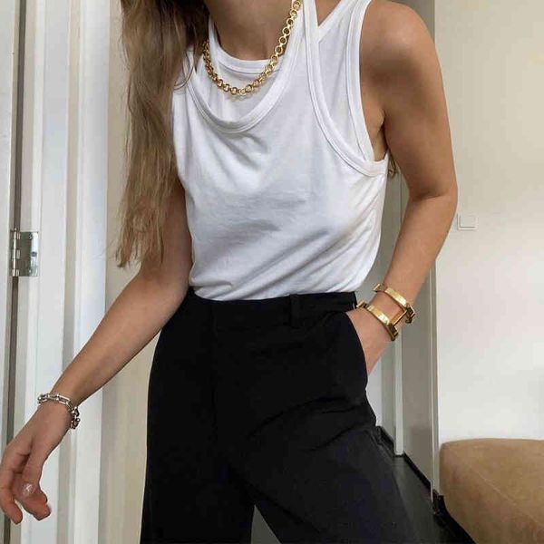 women's tanks & camis white women casual double shoulder strap design sleeveless breathable fitness vest female vintage simple all
women's tanks & camis white women casual double shoulder strap design sleeveless breathable fitness vest female vintage simple all