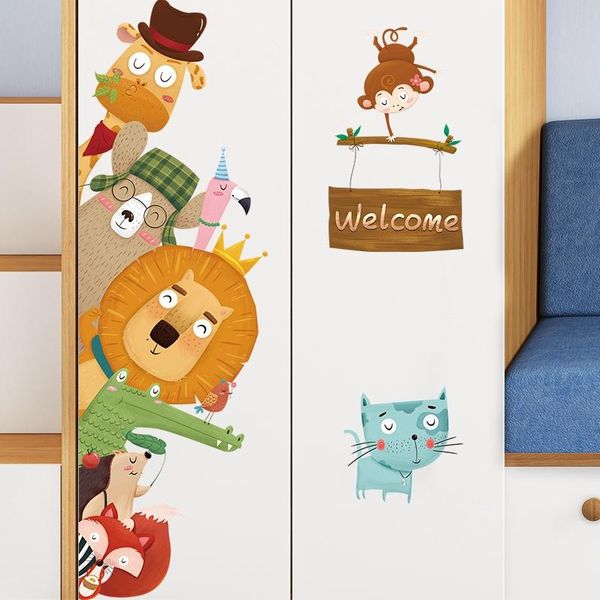 wall stickers eco-friendly cartoon animals welcome living room kids wardrobe door decor wallpaper removable home
wall stickers eco-friendly cartoon animals welcome living room kids wardrobe door decor wallpaper removable home