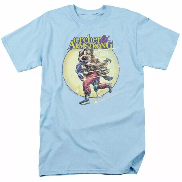 archer & armstrong vintage a & a t shirt mens licensed comic tee light blue, White;black
archer & armstrong vintage a & a t shirt mens licensed comic tee light blue, White;black