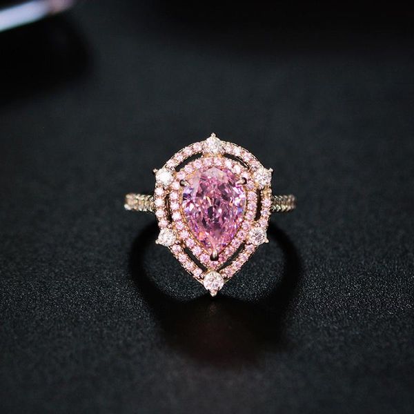 cluster rings boeycjr 5a zircon pink pear shape 7*10mm s925 silver fine jewelry elegant diamond for women engagement gift anillo anneau, Golden;silver
cluster rings boeycjr 5a zircon pink pear shape 7*10mm s925 silver fine jewelry elegant diamond for women engagement gift anillo anneau, Golden;silver