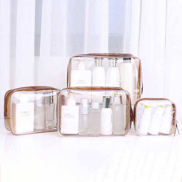 brown clear cosmetic bag set neceser pvc waterproof makeup organizer transparent toiletry case travel make up pouch bags & cases
brown clear cosmetic bag set neceser pvc waterproof makeup organizer transparent toiletry case travel make up pouch bags & cases