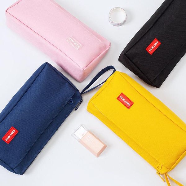 nylon zipper pencil bag large capacity pen case pouch students office school stationery supplies yellow black pink ins style bags
nylon zipper pencil bag large capacity pen case pouch students office school stationery supplies yellow black pink ins style bags