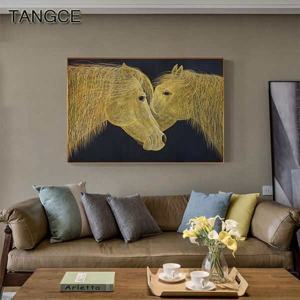 paintings nordic golden two horses canvas painting fashion big poster and print abstract art wall cuadro for living room home decoracion
paintings nordic golden two horses canvas painting fashion big poster and print abstract art wall cuadro for living room home decoracion