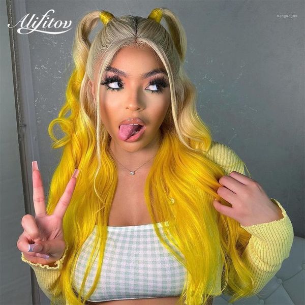 ombre yellow lace front wigs body wave wig pre-plucked remy hair human with baby for women1, Black;brown
ombre yellow lace front wigs body wave wig pre-plucked remy hair human with baby for women1, Black;brown