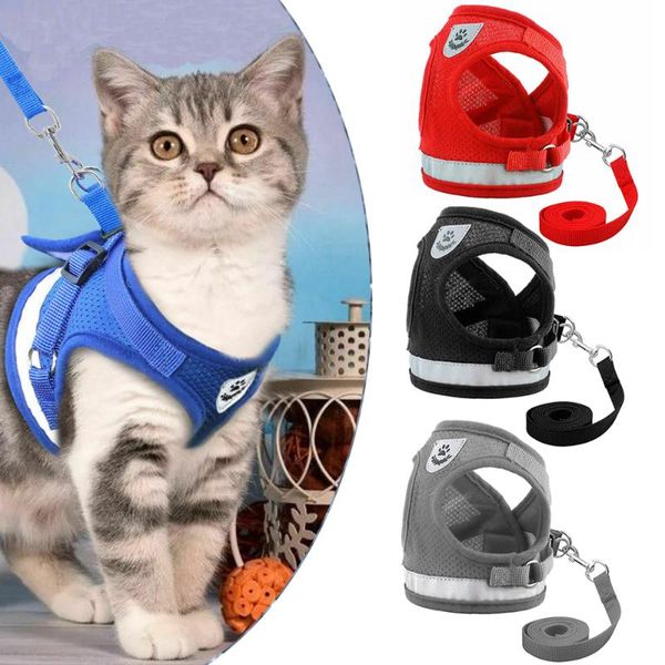 dog collars & leashes 4color mesh breathable breakaway vest harnesses cat reflective walking lead leash for small medium pet puppy
dog collars & leashes 4color mesh breathable breakaway vest harnesses cat reflective walking lead leash for small medium pet puppy
