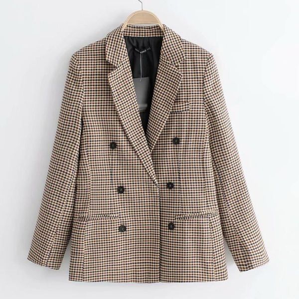 women's suits & blazers plaid women blazer autumn winter fashion blend coat loose houndstooth overcoat for ladies causal suit x3uk, White;black
women's suits & blazers plaid women blazer autumn winter fashion blend coat loose houndstooth overcoat for ladies causal suit x3uk, White;black
