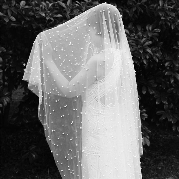 bridal veils long pearls wedding veil one layer 3 meters without comb 300cm bride accessories, Black
bridal veils long pearls wedding veil one layer 3 meters without comb 300cm bride accessories, Black