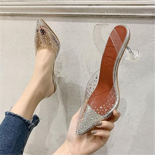 dress shoes clear pvc transparent pumps sandals heel stilettos pointed toes womens party nightclub, Black
dress shoes clear pvc transparent pumps sandals heel stilettos pointed toes womens party nightclub, Black