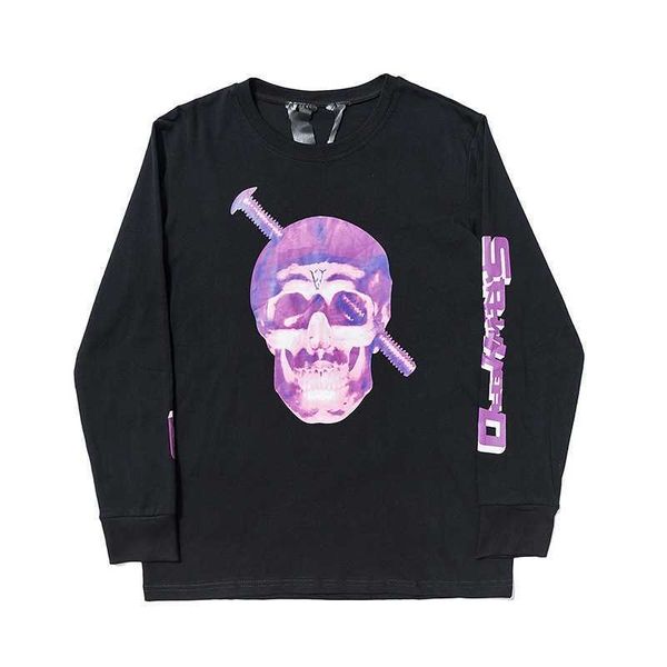 hoodies2019 street fashion brand purple skull head print casual versatile round neck long sleeve t-shirt, Black
hoodies2019 street fashion brand purple skull head print casual versatile round neck long sleeve t-shirt, Black