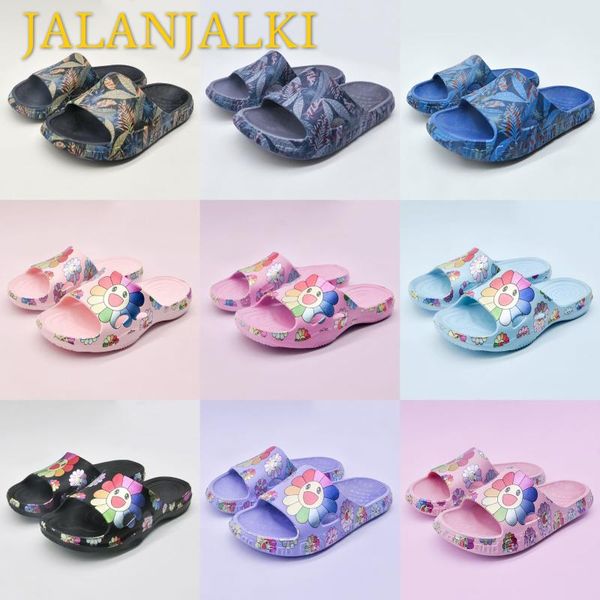 women slippers candy color flowers printing eva ladies shoes non-slip outdoor men flip-flop couple flat sole sandals, Black
women slippers candy color flowers printing eva ladies shoes non-slip outdoor men flip-flop couple flat sole sandals, Black