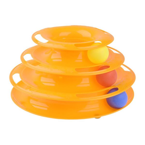 cat toys toy tower track disc three level intelligent pet plastic anti-slip roller ball
cat toys toy tower track disc three level intelligent pet plastic anti-slip roller ball