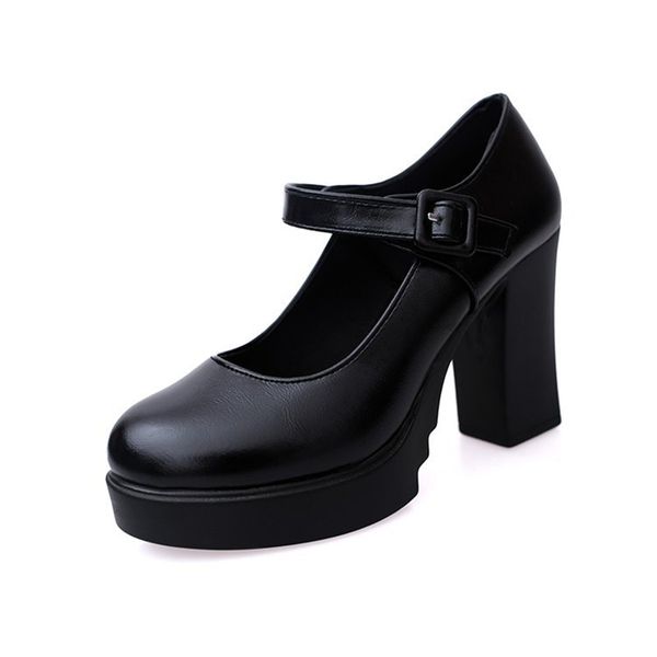 2021 womens shoes autumn and winter retro thick with round toe thick-soled high-heeled waterproof pumps1, Black
2021 womens shoes autumn and winter retro thick with round toe thick-soled high-heeled waterproof pumps1, Black