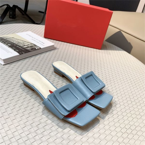designer women slippers leather low mid heel two style summer sandals button decoration square toe shoes many colors good price, Black 
designer women slippers leather low mid heel two style summer sandals button decoration square toe shoes many colors good price, Black