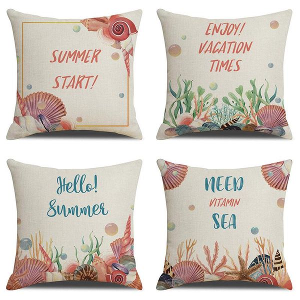 marine life pattern linen cushion cover shell starfish decorative pillowcase for living room sofa couch bed home decor 45x45cm cushion/decor
marine life pattern linen cushion cover shell starfish decorative pillowcase for living room sofa couch bed home decor 45x45cm cushion/decor