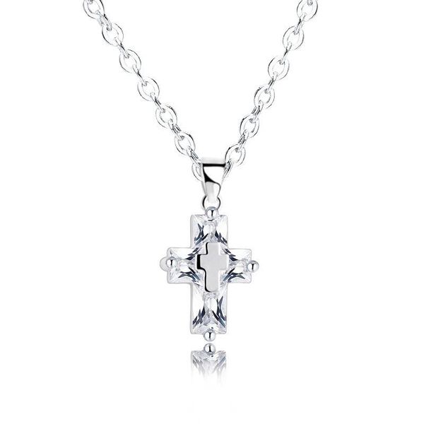 pendant necklaces vintage jesus cross necklace shine rhinestone 3 colors gold plating charm chain jewelry gift for men women, Silver
pendant necklaces vintage jesus cross necklace shine rhinestone 3 colors gold plating charm chain jewelry gift for men women, Silver