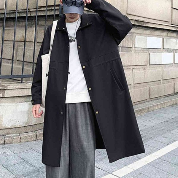 men's casual long raincoat, korean large loose coat, fashion, black green / beige, autumn, Tan;black
men's casual long raincoat, korean large loose coat, fashion, black green / beige, autumn, Tan;black