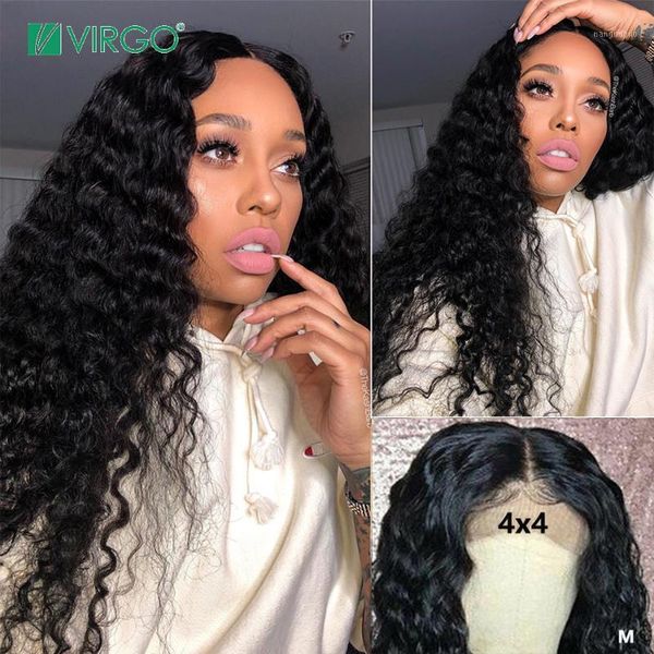 virgo 28 30 inch brazilian remy human hair wig 4x4 lace closure water wave wigs 150% density bleached knots for black women1, Black;brown
virgo 28 30 inch brazilian remy human hair wig 4x4 lace closure water wave wigs 150% density bleached knots for black women1, Black;brown