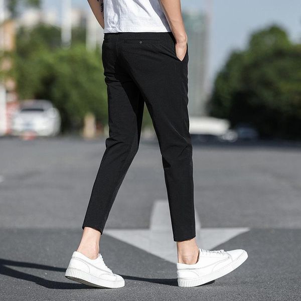 men's pants men 2021 spring summer fashion plus size slim thin trousers solid color casual male ice silk pencil o89, Black
men's pants men 2021 spring summer fashion plus size slim thin trousers solid color casual male ice silk pencil o89, Black