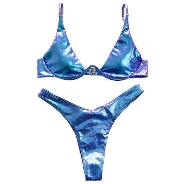 one-piece suits women summer brazilian bikini set holographic shiny metallic swimsuit push up padded underwire beach bathing suit 2021
one-piece suits women summer brazilian bikini set holographic shiny metallic swimsuit push up padded underwire beach bathing suit 2021