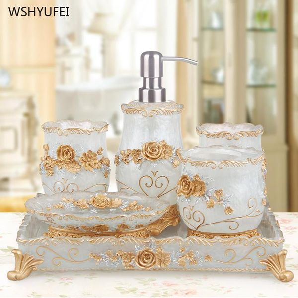 bath accessory set european style luxury bathroom accessories romantic flowers antique resin wash suit supplies mouthwash cup
bath accessory set european style luxury bathroom accessories romantic flowers antique resin wash suit supplies mouthwash cup