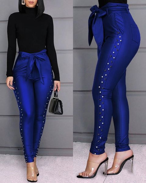 women's pants & capris high waist beaded slit women skinny casual pencil, Black;white
women's pants & capris high waist beaded slit women skinny casual pencil, Black;white