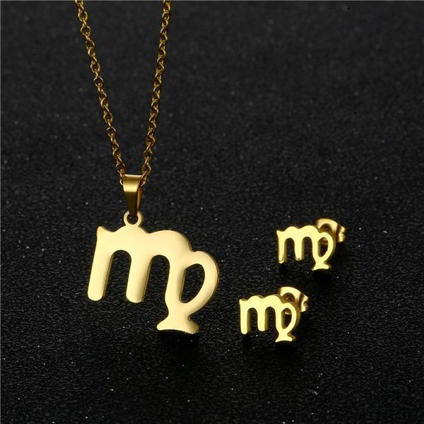 small stainless steel 12 horoscope zodiac constellations sign virgo chain necklace sets choker for women collier femme jewelry pendant neckl, Silver
small stainless steel 12 horoscope zodiac constellations sign virgo chain necklace sets choker for women collier femme jewelry pendant neckl, Silver