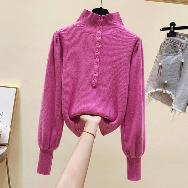 women's sweaters sweatersautumn winter high necked thickened sweater with knitted base coat and rose red lantern sleeve pullover hzix, White;black
women's sweaters sweatersautumn winter high necked thickened sweater with knitted base coat and rose red lantern sleeve pullover hzix, White;black