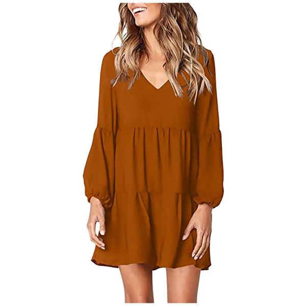 ethnic clothing lantern long sleeve loose dress women solid color v-neck ladies flowy swing shift, Red
ethnic clothing lantern long sleeve loose dress women solid color v-neck ladies flowy swing shift, Red