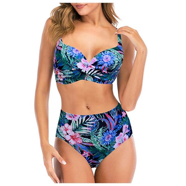 women's swimwear 2021 arrival blue color women bikini set floral printed brazilian biquini tropical vintag style beachwear swimsuit, White;black
women's swimwear 2021 arrival blue color women bikini set floral printed brazilian biquini tropical vintag style beachwear swimsuit, White;black