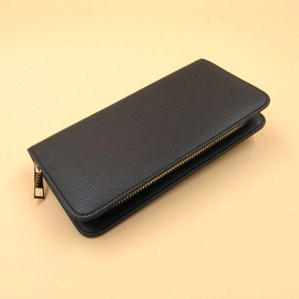 women's long pu wallet high grade imitation leather zipper ticket holder multi card zero wallet, Black
women's long pu wallet high grade imitation leather zipper ticket holder multi card zero wallet, Black